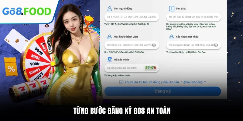 Từng bước đăng ký GO8 an toàn